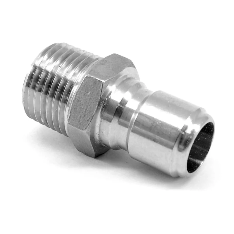 Stainless steel male quick disconnect x 1/2" NPT male