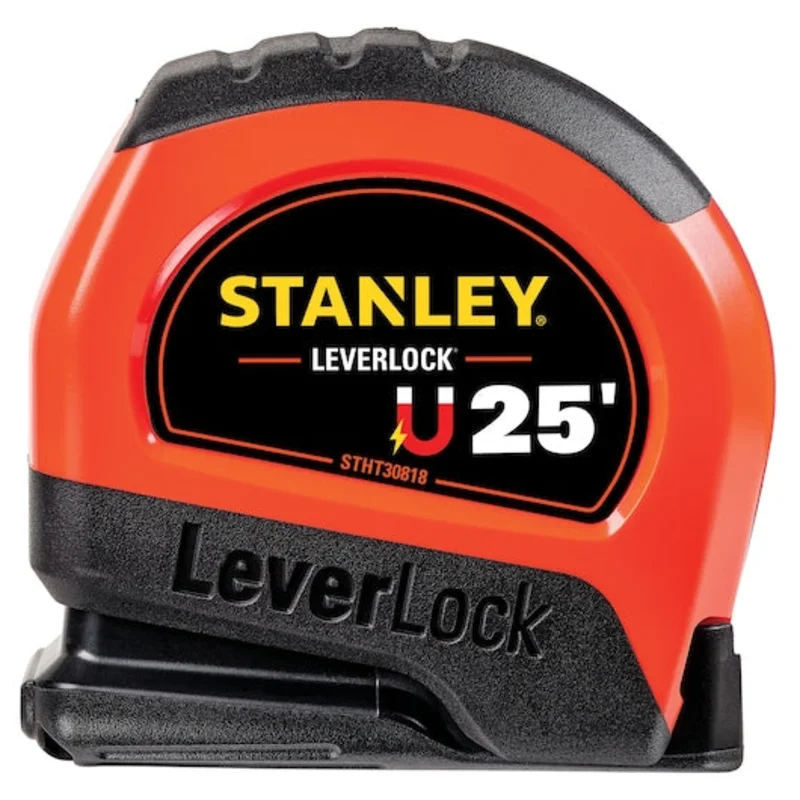 Stanley 25 ft High-Visibility Magnetic LEVERLOCK Tape Measure