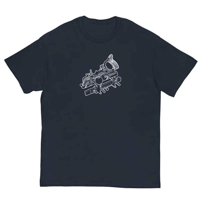 Stanley 45 Combination Plane Woodworking T-Shirt (Multiple Colors) Black