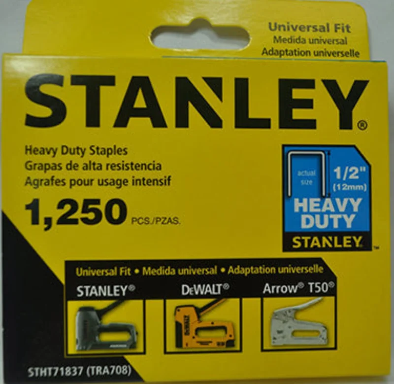 STANLEY STAPLE 1/2 IN 1250 PC