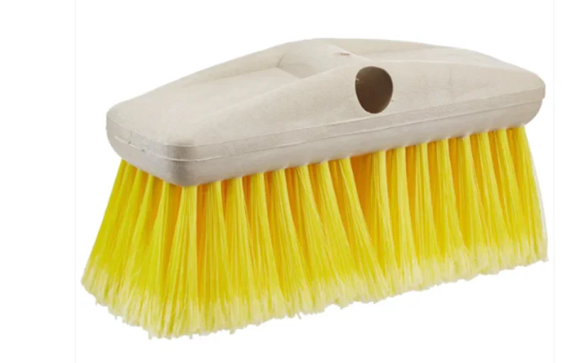 Starbrite 8" Soft Bristle Wash Brush - Extend-A-Brush Compatible - Yellow