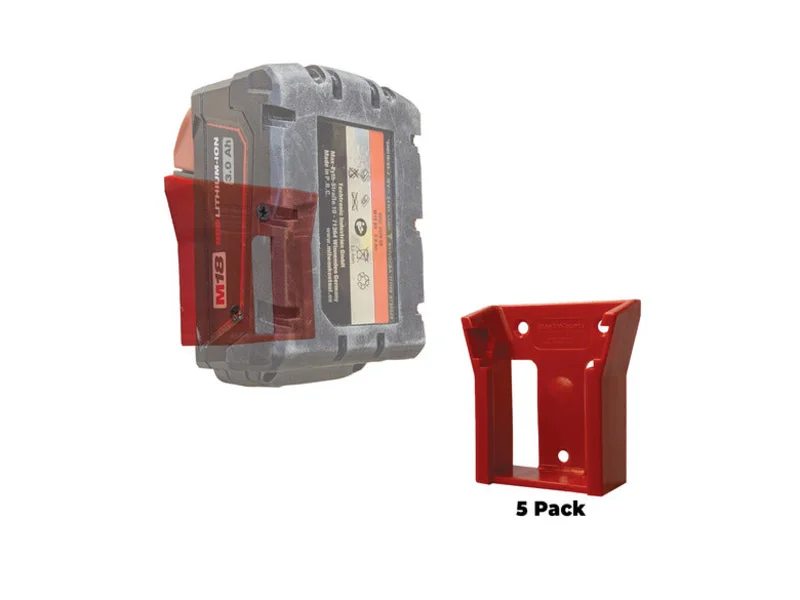 StealthMounts Battery Mounts for Milwaukee M18 Red