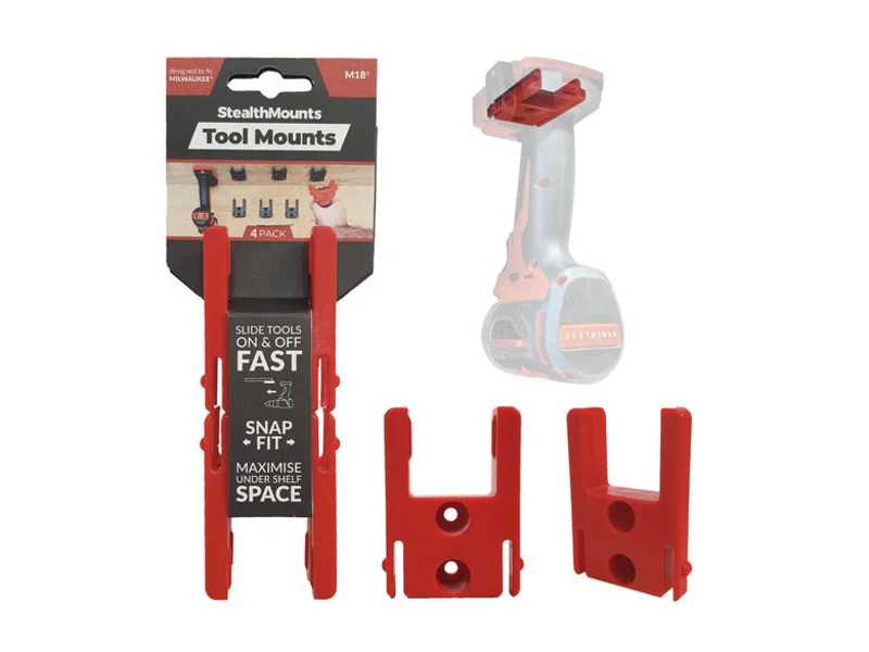 StealthMounts Tool Mounts for Milwaukee M18 Red