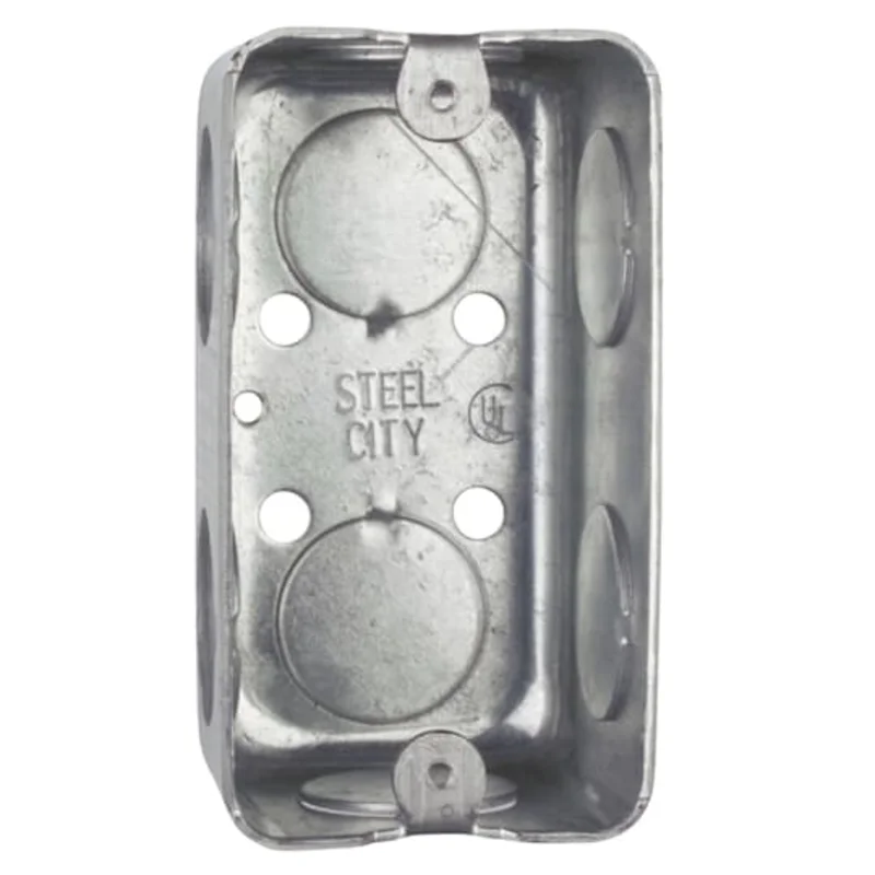 Steel City One Gang Utility Box with 3/4" Knockouts