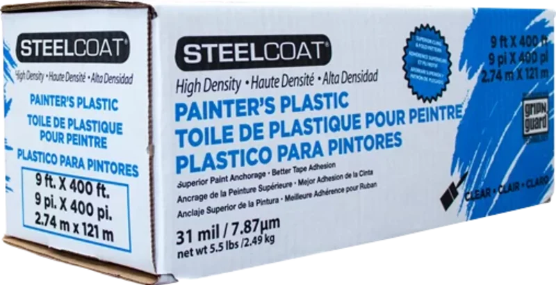 Steelcoat High-Density Painters Plastic Poly Sheeting