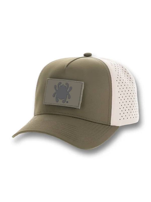 Structured Hat Green/Khaki with Green Bug PVC Patch