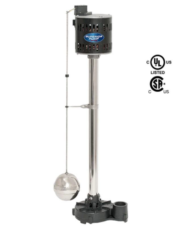 Superior Pump 1/3 HP Pedestal Sump