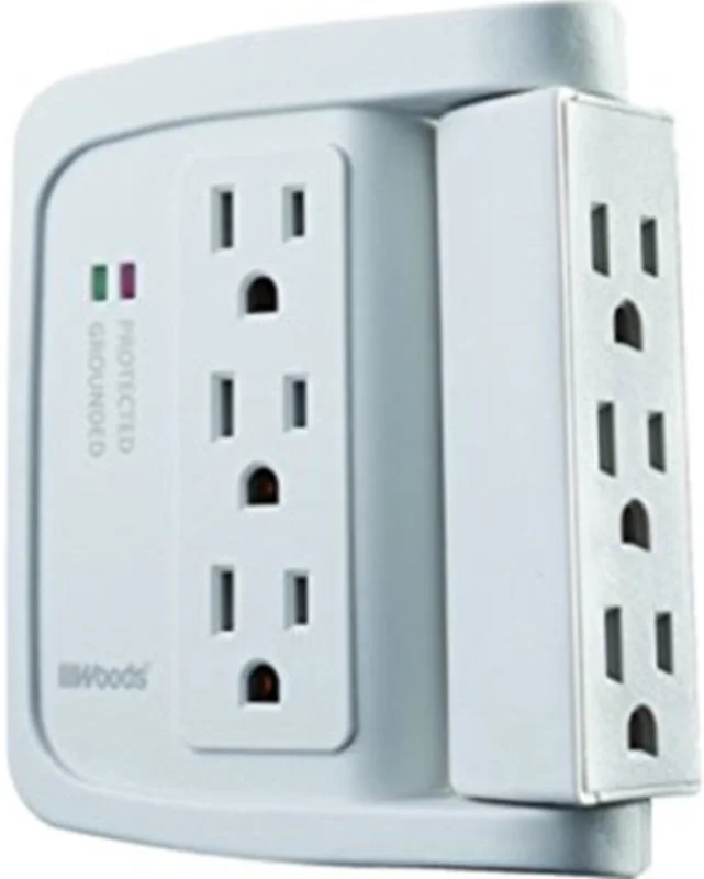 SURGE PROTECTOR SPACE SAVING 6 OUTLET