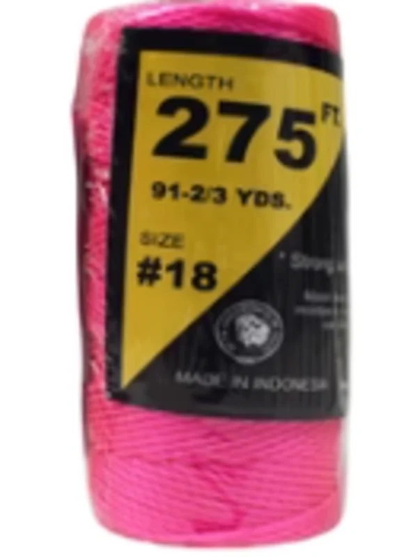 T.w Evans Cordage #18 Nylon Mason Line 275' Pink Pink