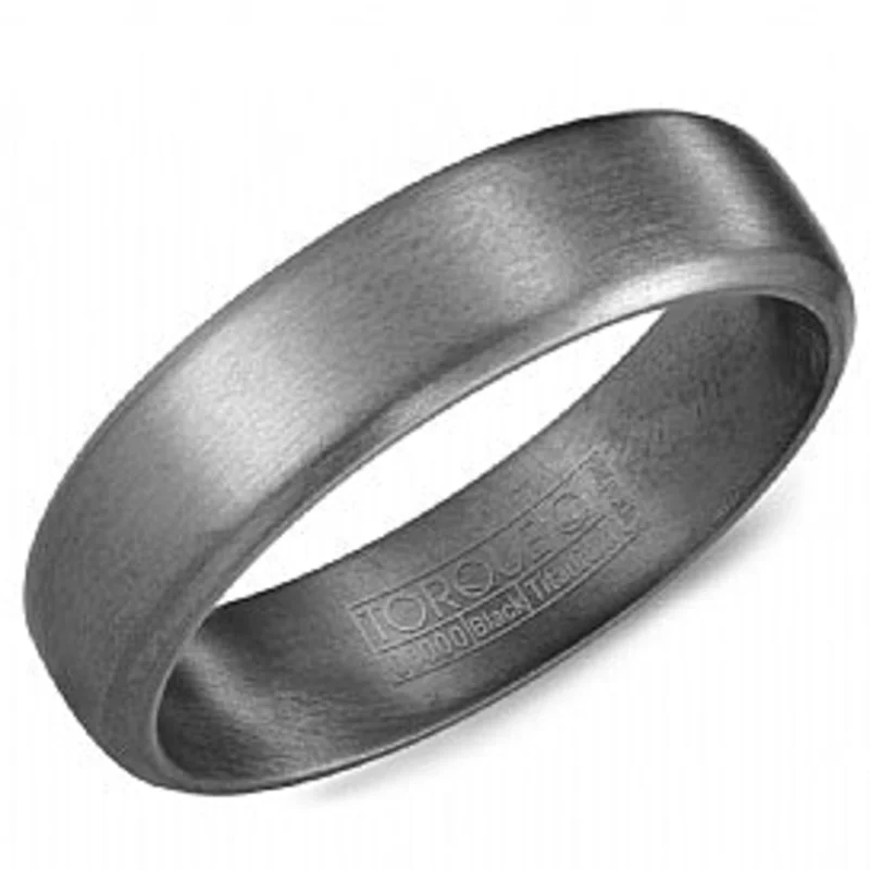 TANTALUM GREY 6MM ALL SANDPAPER MENS BAND SIZE 9