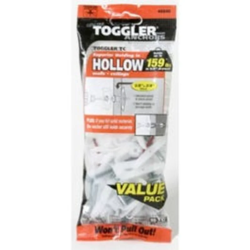 TC Hollow Wall Anchors, 5/8-3/4-In., 20-Pk.