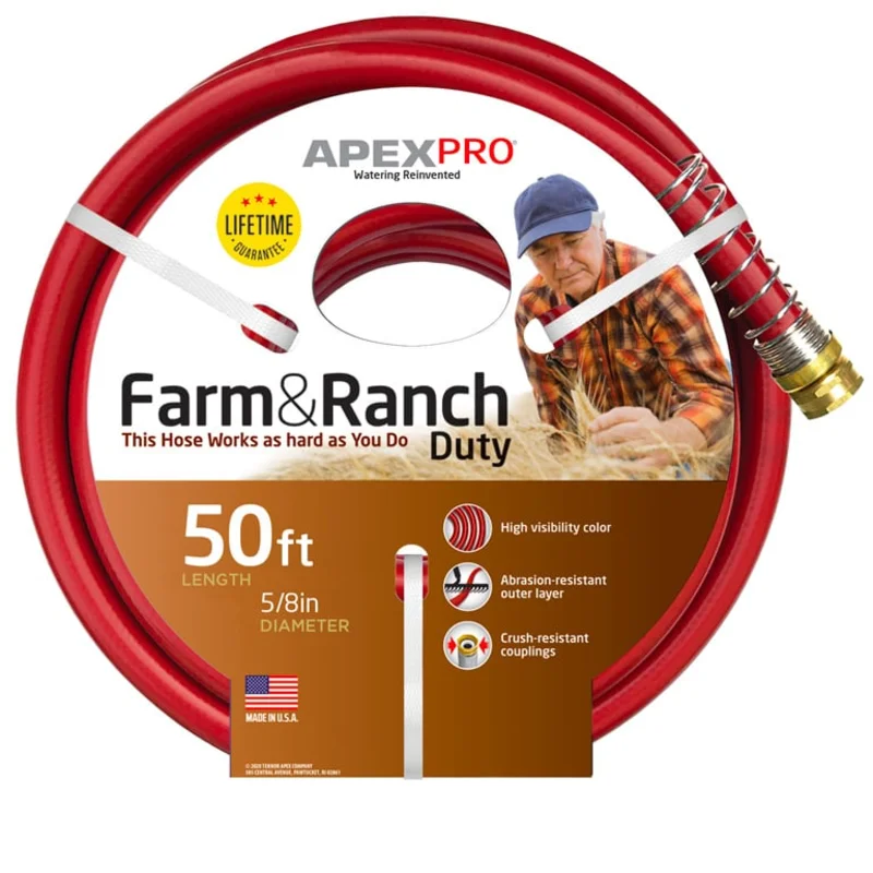 Teknor-Apex Farm And Ranch Duty All Purpose Garden Lawn Water Hose 5/8" X 100 Ft