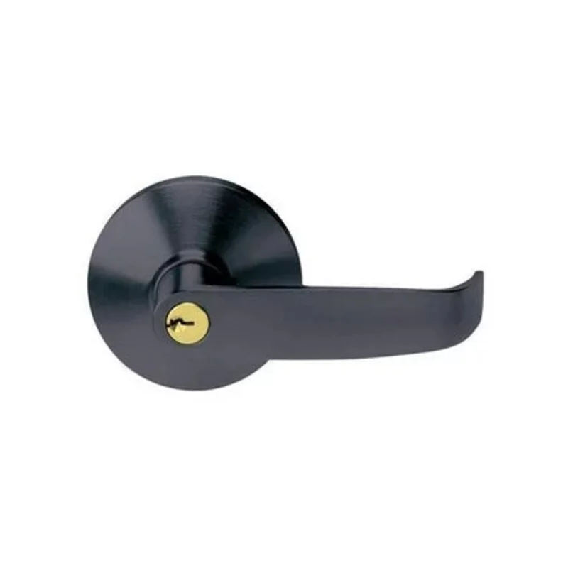 Tell Manufacturing Keyed Entry Lever Trim Matte Black Matte Black