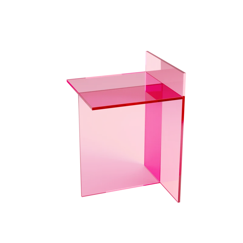 THEO Glass Side Table Golden Light