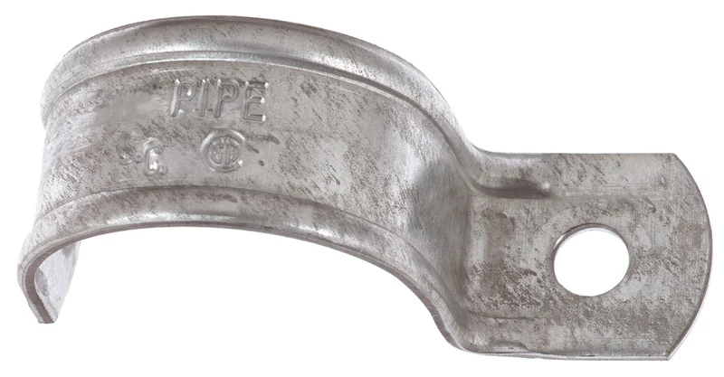 Thomas & Betts 1/2" Steel One Hole Strap, Zinc Plated