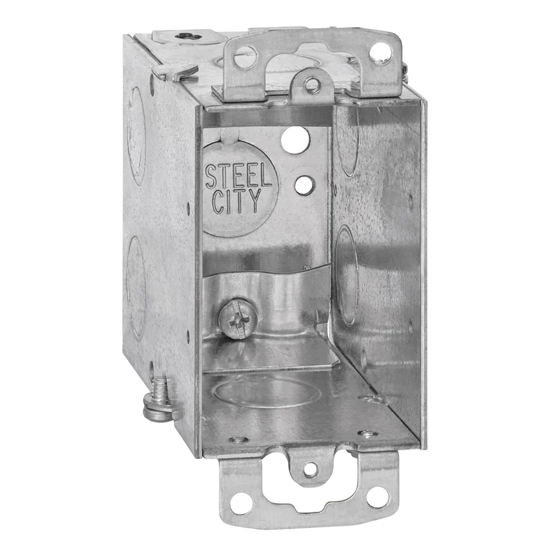 Thomas & Betts Steel City 3x2x3-1/2 Gangable Switch Box
