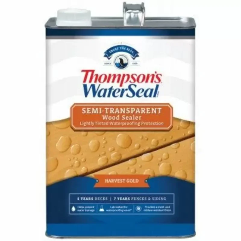 Thompsons WaterSeal Semi-Transparent Wood Sealer 1 Gallon Harvest Gold Harvest Gold