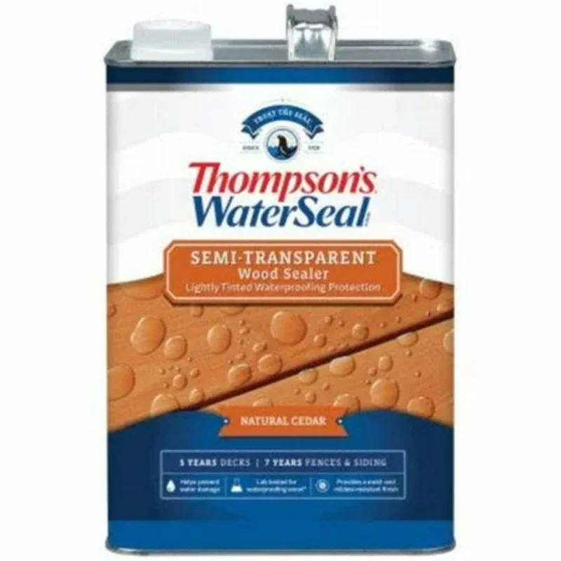 Thompsons WaterSeal Semi-Transparent Wood Sealer 1 Gallon Natural Cedar Natural Cedar