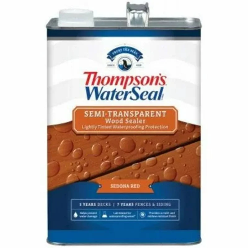 Thompsons WaterSeal Semi-Transparent Wood Sealer 1 Gallon Sequoia Red Sequoia Red