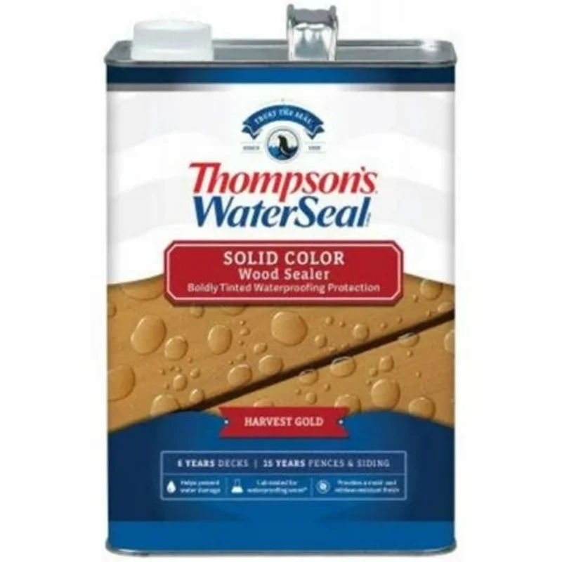 Thompsons WaterSeal Solid Color Wood Sealer 1 Gallon Harvest Gold Harvest Gold