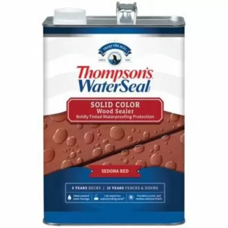 Thompsons WaterSeal Solid Color Wood Sealer 1 Gallon Sequoia Red Sequoia Red