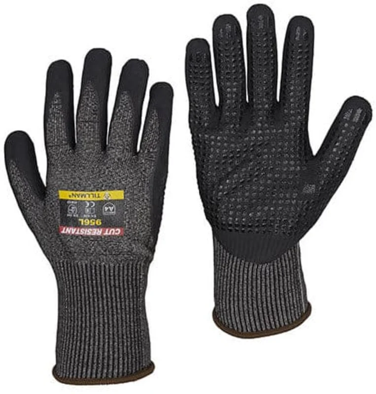 Tillman Cut Resistant Gloves - Dotted Micro Foam Nitrile Coated 956