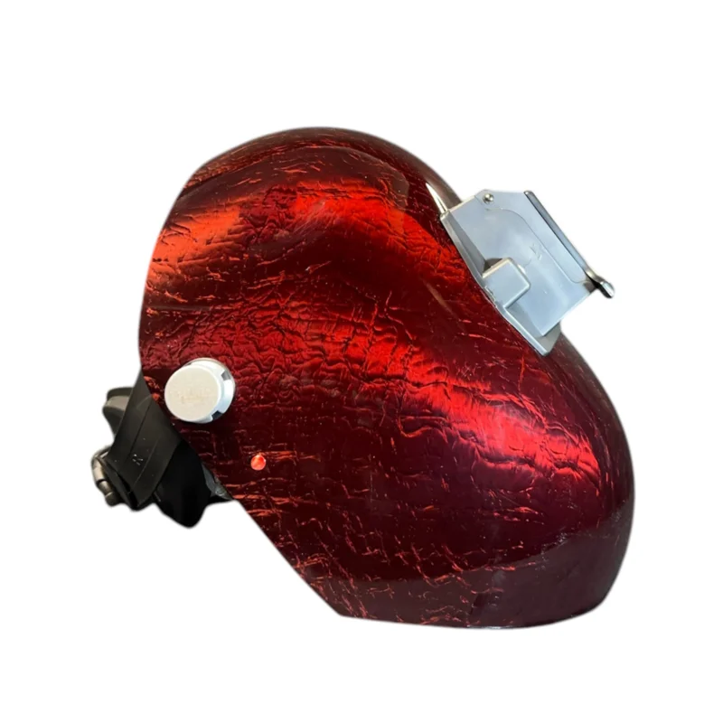 Trimmed Bottom Candy Corn Silk Carbon Fiber Welding Hood Purple