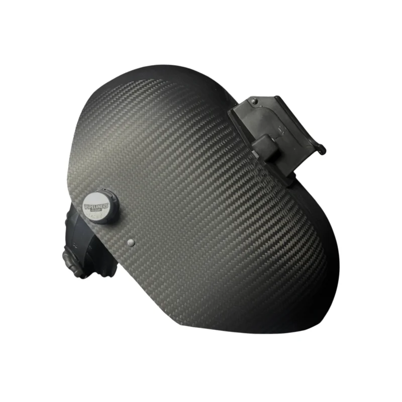 Trimmed Bottom Carbon Fiber Welding Hood Original Grey