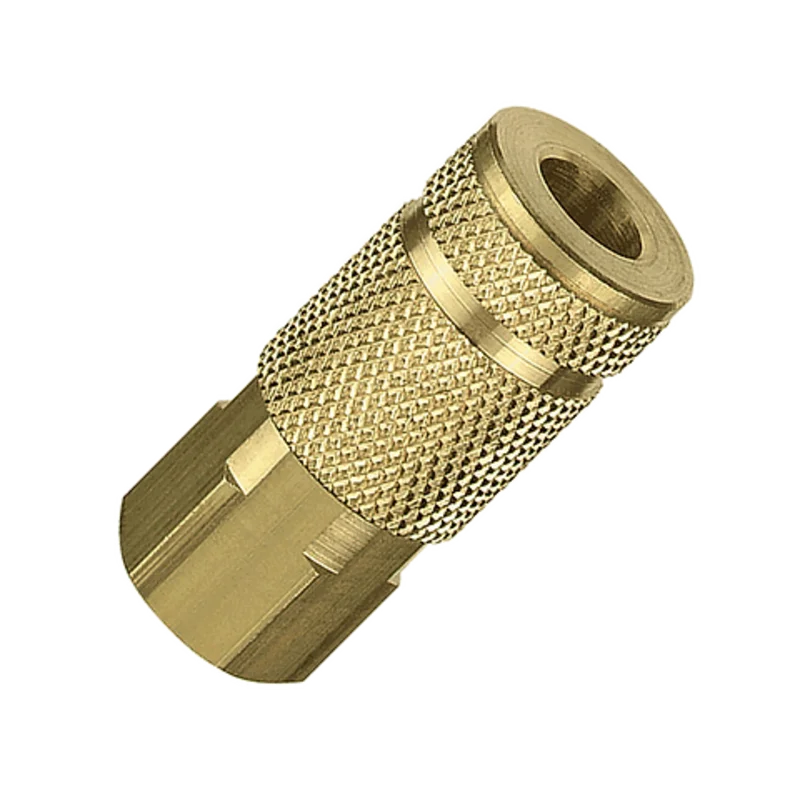 Tru-flate 1/4" A Design x 1/4" FNPT Brass Coupler
