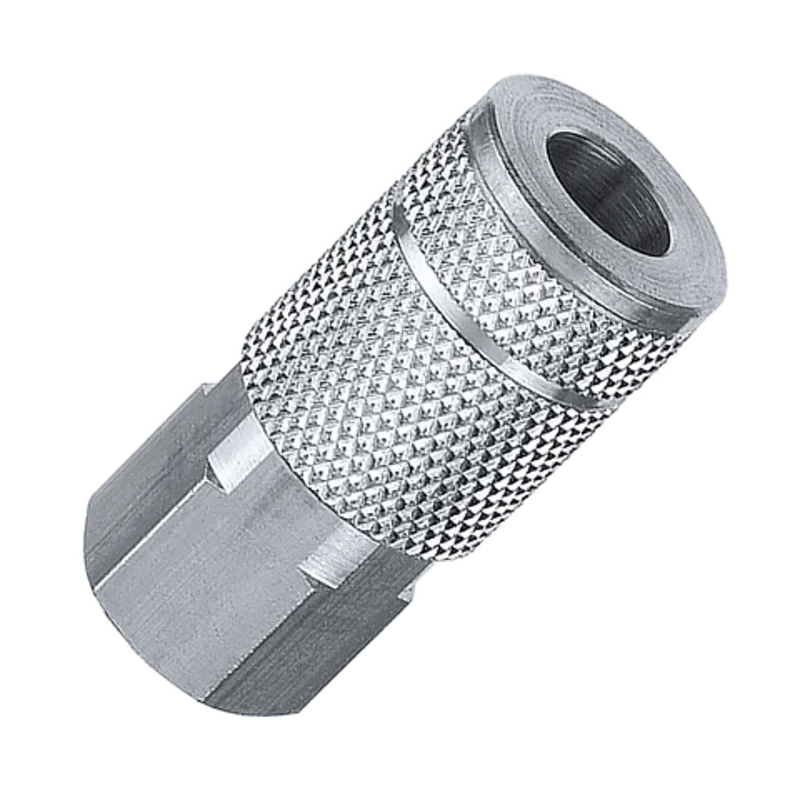 Tru-flate 3/8" T Design x 3/8" FNPT Steel Coupler