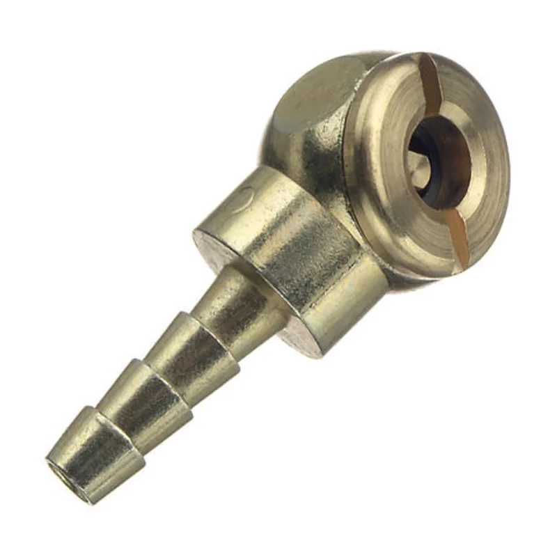 Tru-flate Ball Foot Chuck with Hose Barb 1/4"
