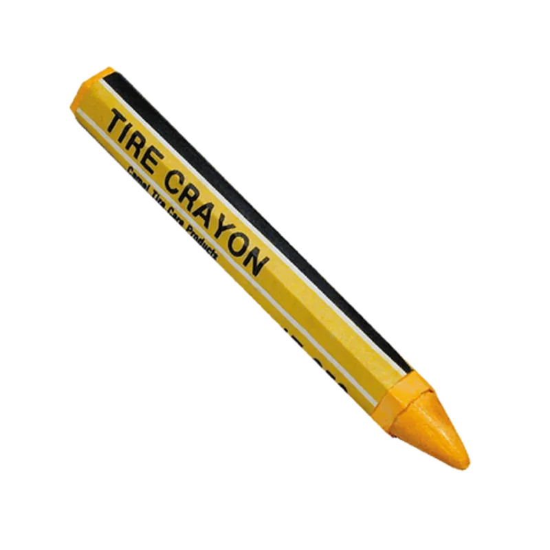Tru-Flate Crayon Tire Marking Yellow 1/2W x 4-5/8"L Yellow