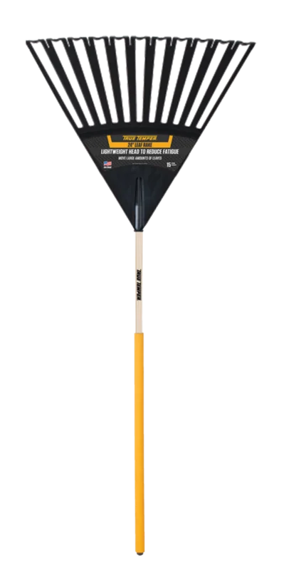 True Temper 24-Inch Clog Free Poly Leaf Rake