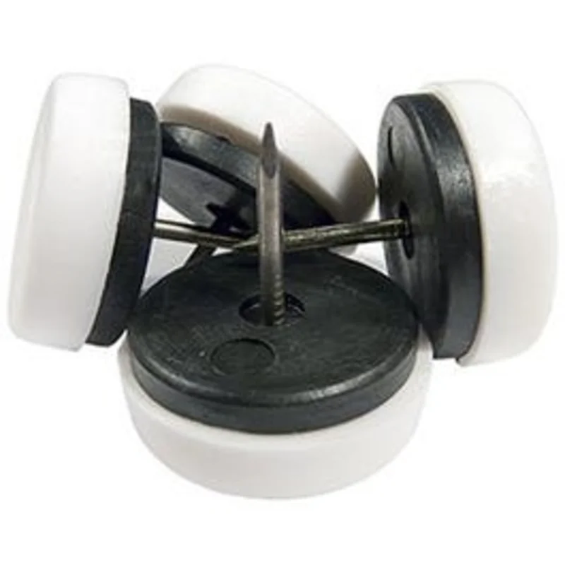TruGuard Nail-On Cushion Plastic Base Furniture Glides