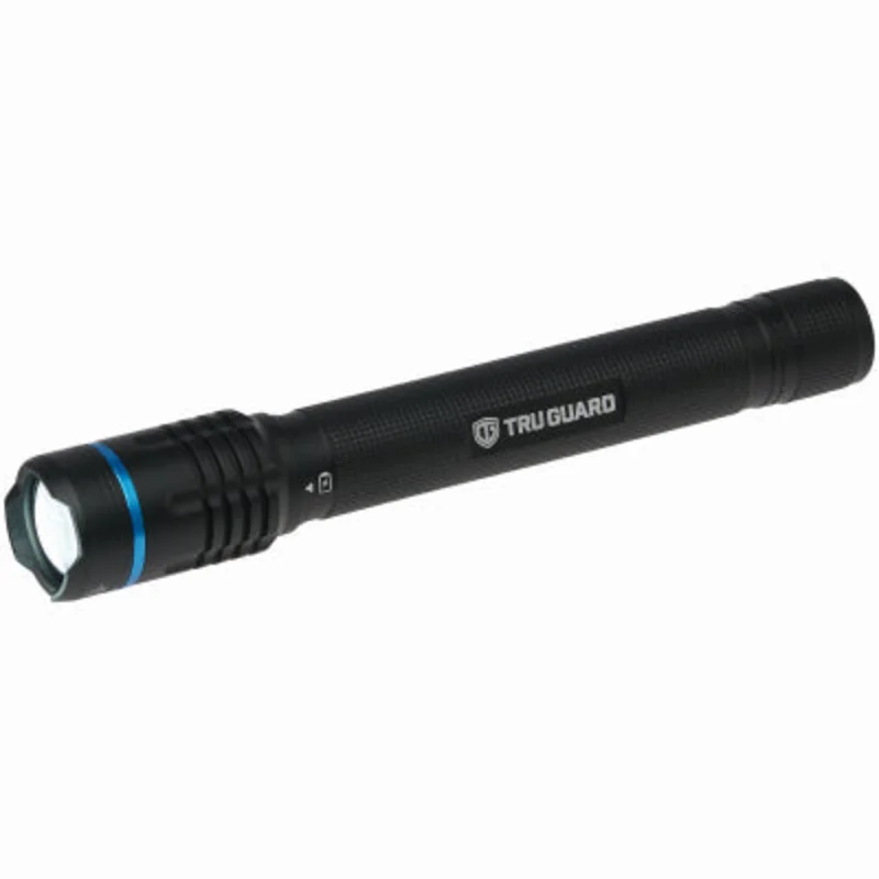 TruGuard Rechargeable Tactical Flashlight, 2000 Lumen