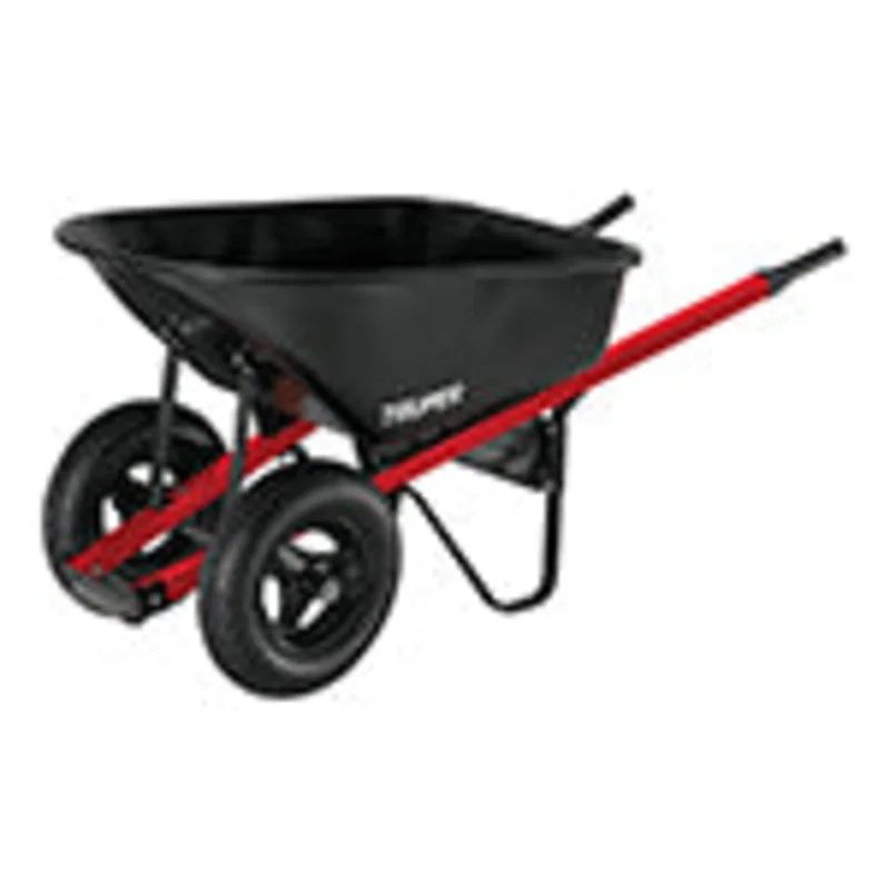 Truper TruTough, 6Cu steel WB, two 16" PN tires, steel handles