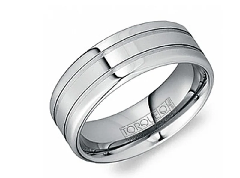 TUNGSTEN CARBIDE GREY 8MM-2.2MM ALL HIGH POLISH