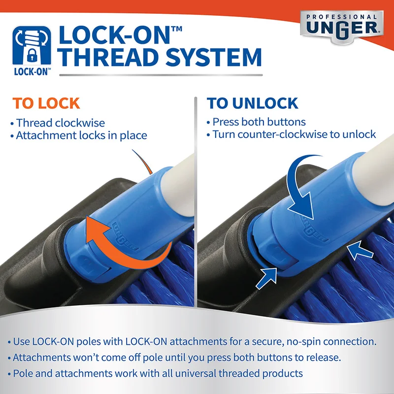 Unger 975200 LOCK-ON Swivel Grout Brush