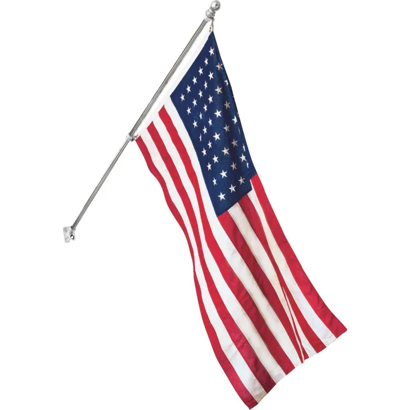 Valley Forge 3' x 5' Nylon American Flag & 6' Pole Kit