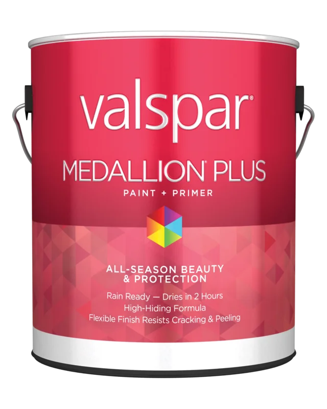 Valspar Medallion Plus Exterior Paint + Primer Satin 1 Gallon White Base White Base