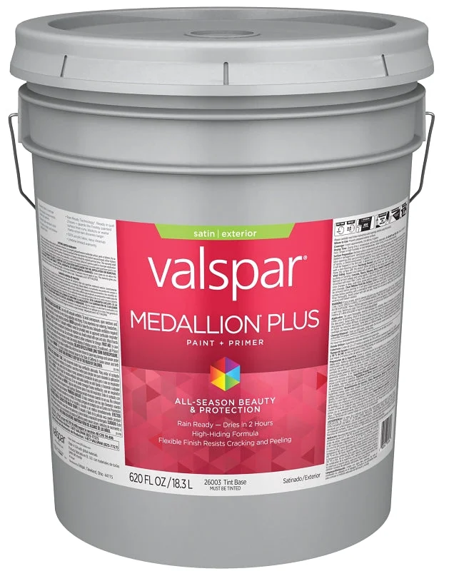 Valspar Medallion Plus Exterior Paint + Primer Satin Clear Base Tint Base