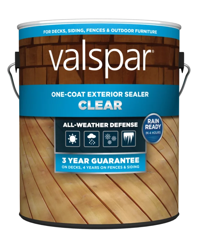 Valspar One-Coat Clear Exterior Sealer Clear