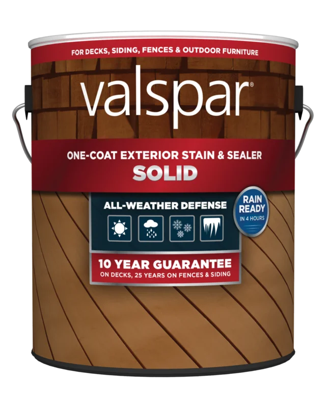 Valspar One-Coat Solid Stain & Sealer White Base