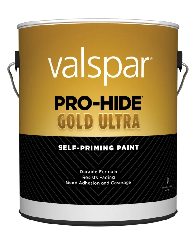 Valspar Pro-Hide Gold Ultra Exterior Self-Priming Paint Flat 1 Gallon Clear Base Clear Base