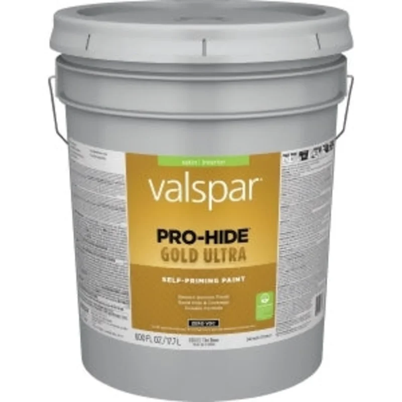Valspar Pro-Hide Gold Ultra Interior Self-Priming Paint Satin 5 Gallon Clear Base Clear Base