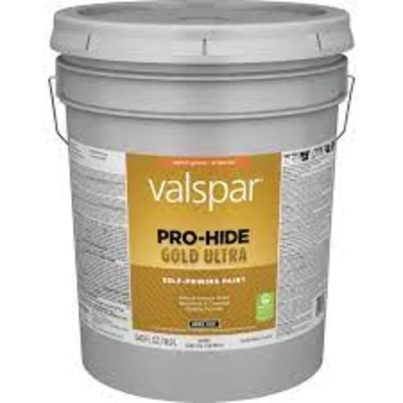 Valspar Pro-Hide Gold Ultra Interior Self-Priming Paint Semi-Gloss 5 Gallon Super One Coat White Super One Coat White