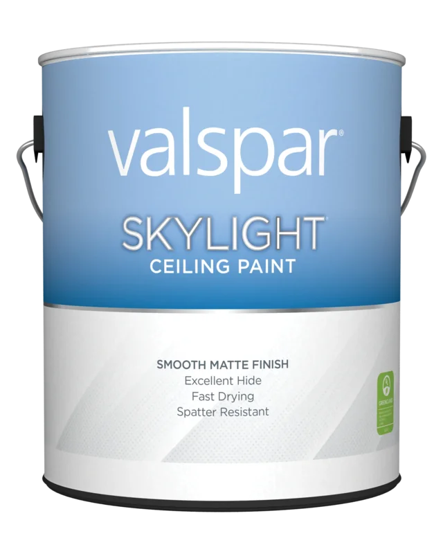 Valspar Skylight Ceiling Paint Flat 1 Gallon White White