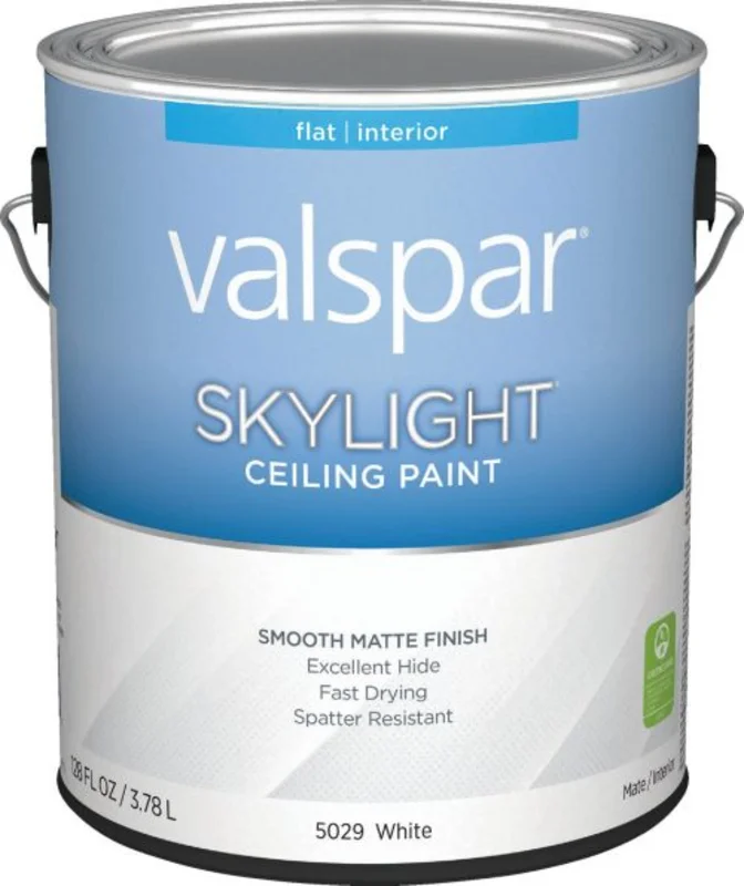 Valspar Skylight Ceiling Paint Flat 5 Gallon White White