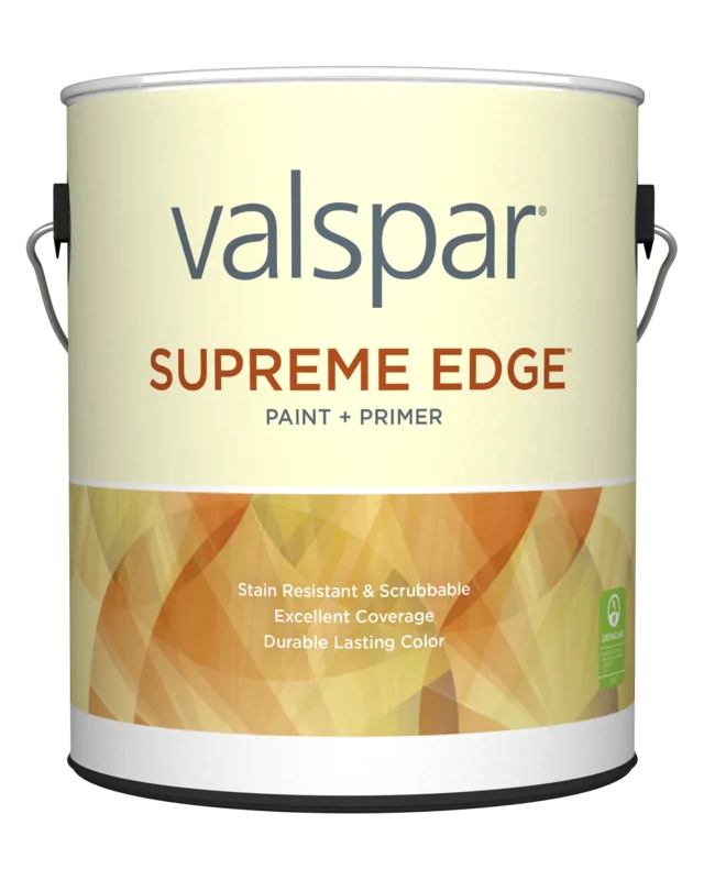 Valspar Supreme Edge Interior Paint & Primer Semi-Gloss 1 Gallon White Base White Base