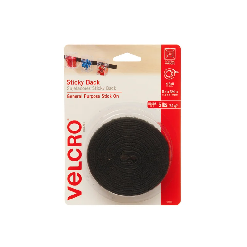 VELCRO BRAND STICKY BACK TAPE Black